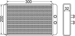 MAHLE AH61000S — Радиатор печки