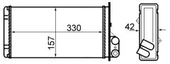 MAHLE AH66000S — Радиатор печки