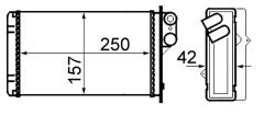 MAHLE AH67000S — Радиатор печки