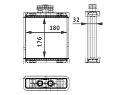 MAHLE AH75000P — Радиатор печки