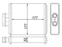 MAHLE AH75000S — Радиатор печки