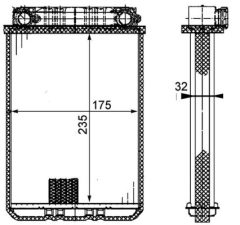MAHLE AH77000P — Радиатор печки