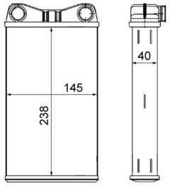 MAHLE AH7000S — Радиатор печки