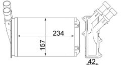 MAHLE AH83000S — Радиатор печки