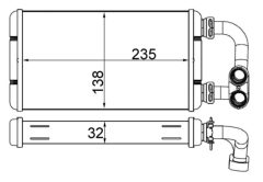 MAHLE AH84000S — Радиатор печки