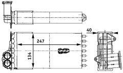MAHLE AH88000P — Radiator încălzire habitaclu