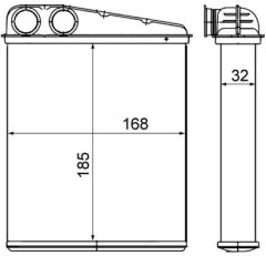 MAHLE AH8000S — Radiator încălzire habitaclu