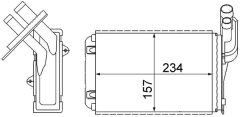 MAHLE AH99000S — Радиатор печки