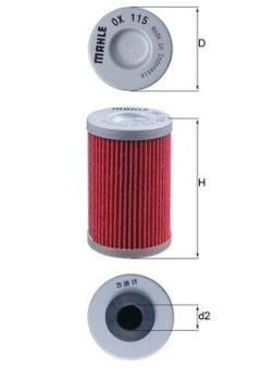 MAHLE OX115 — Масляный фильтр