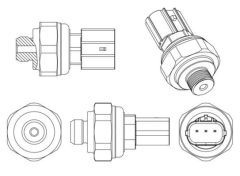 MAHLE ASE10000P — Întrerupător pneumatic aer condiționat