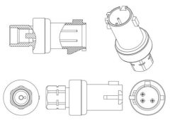 MAHLE ASE6000P — Întrerupător pneumatic aer condiționat