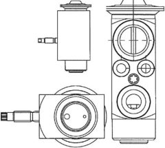 MAHLE AVE66000P — Supapă de expansiune aer condiționat