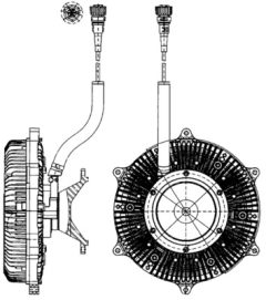 MAHLE CFC215000P — Cuplaj vâscos ventilator radiator