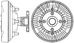 MAHLE CFC234000P — Cuplaj vâscos ventilator radiator