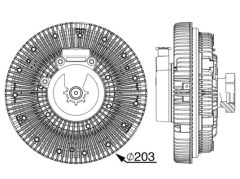MAHLE CFC247000P — Вискомуфта