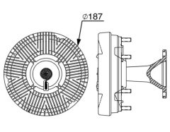 MAHLE CFC248000P — Вискомуфта