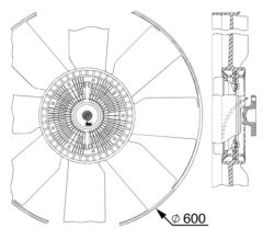 MAHLE CFF512000P — Ventilator radiator motor