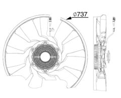 MAHLE CFF522000P — Ventilator radiator motor