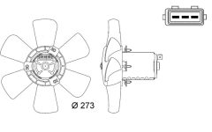 MAHLE CFF7000S — Ventilator radiator motor