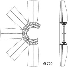 MAHLE CFW12000P — Elice ventilator radiator