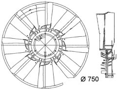 MAHLE CFW34000P — Elice ventilator radiator