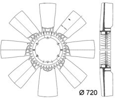 MAHLE CFW37000P — Elice ventilator radiator