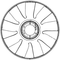 MAHLE CFW72000P — Elice ventilator radiator