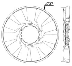MAHLE CFW88000P — Elice ventilator radiator