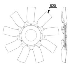 MAHLE CFW91000P — Elice ventilator radiator