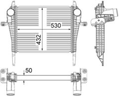 MAHLE CI37000P — Интеркулер