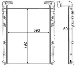 MAHLE CI455000P — Интеркулер