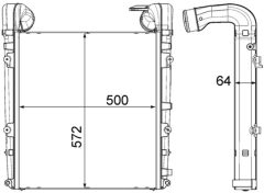 MAHLE CI456000P — Интеркулер