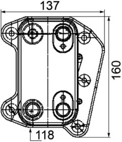 MAHLE CLC105000P — Radiator ulei motor