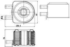 MAHLE CLC176000S — Radiator ulei motor