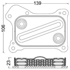 MAHLE CLC190000S — Radiator ulei motor