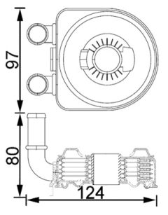 MAHLE CLC193000S — Radiator ulei motor