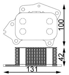 MAHLE CLC194000S — Radiator ulei motor