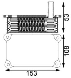 MAHLE CLC201000S — Radiator ulei motor