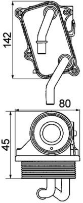 MAHLE CLC24000P — Radiator ulei motor