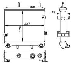 MAHLE CLC28000P — Radiator ulei motor