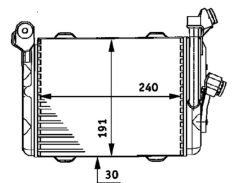 MAHLE CLC33000P — Radiator ulei motor