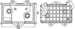 MAHLE CLC36000P — Radiator ulei motor
