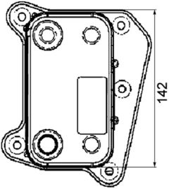 MAHLE CLC38000P — Radiator ulei motor