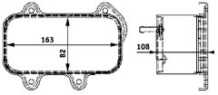 MAHLE CLC39000P — Масляный радиатор