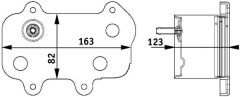 MAHLE CLC61000P — Масляный радиатор