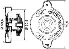 MAHLE CRB15000P — Bușon radiator