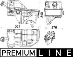 MAHLE CRT134000P — Vas de expansiune
