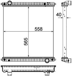 MAHLE CR1046000P — Радиатор охлаждения