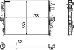 MAHLE CR1184000P — Radiator răcire motor