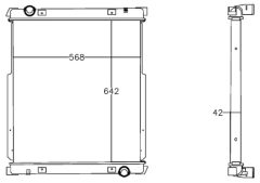 MAHLE CR1215000P — Радиатор охлаждения